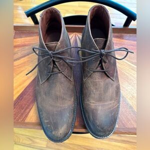 Johnston & Murphy Men's Brown Sheepskin Copeland Chukka Boots Size 10